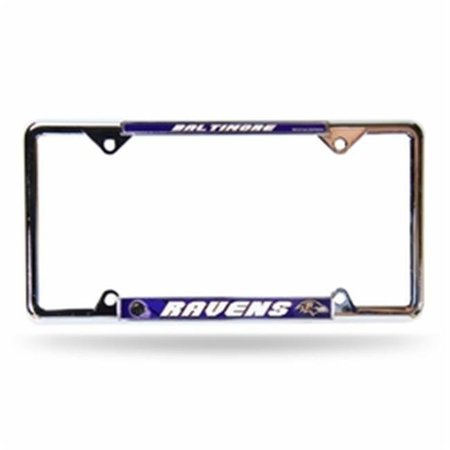 RICO INDUSTRIES Baltimore Ravens License Plate Frame Chrome EZ View 9474652536